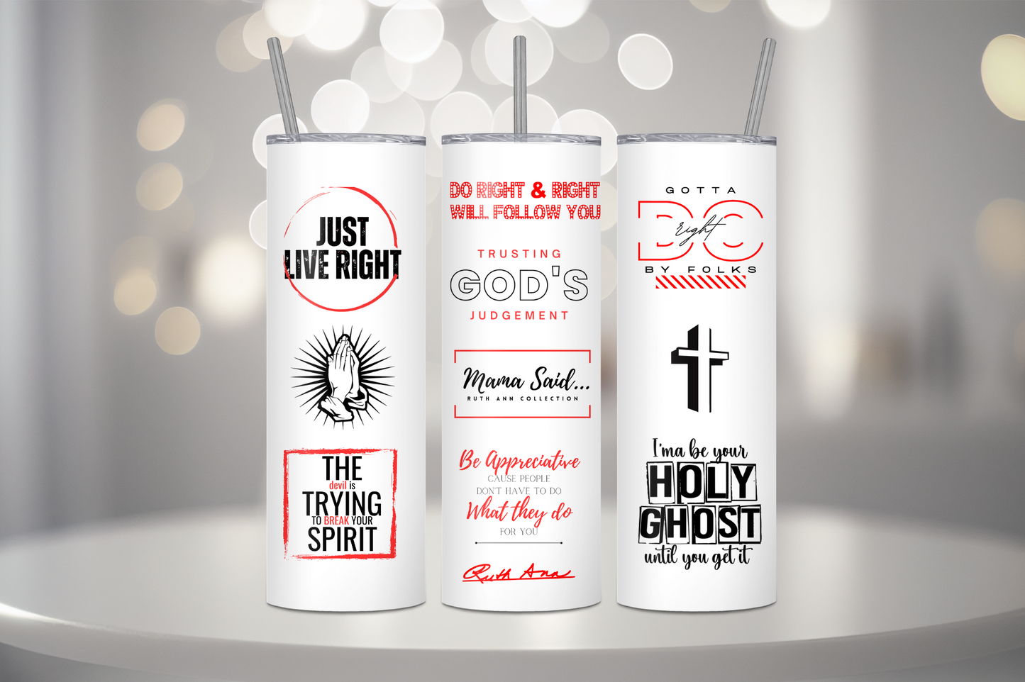 MAMA SAID" - CUSTOM TUMBLER & WATER BOTTLE