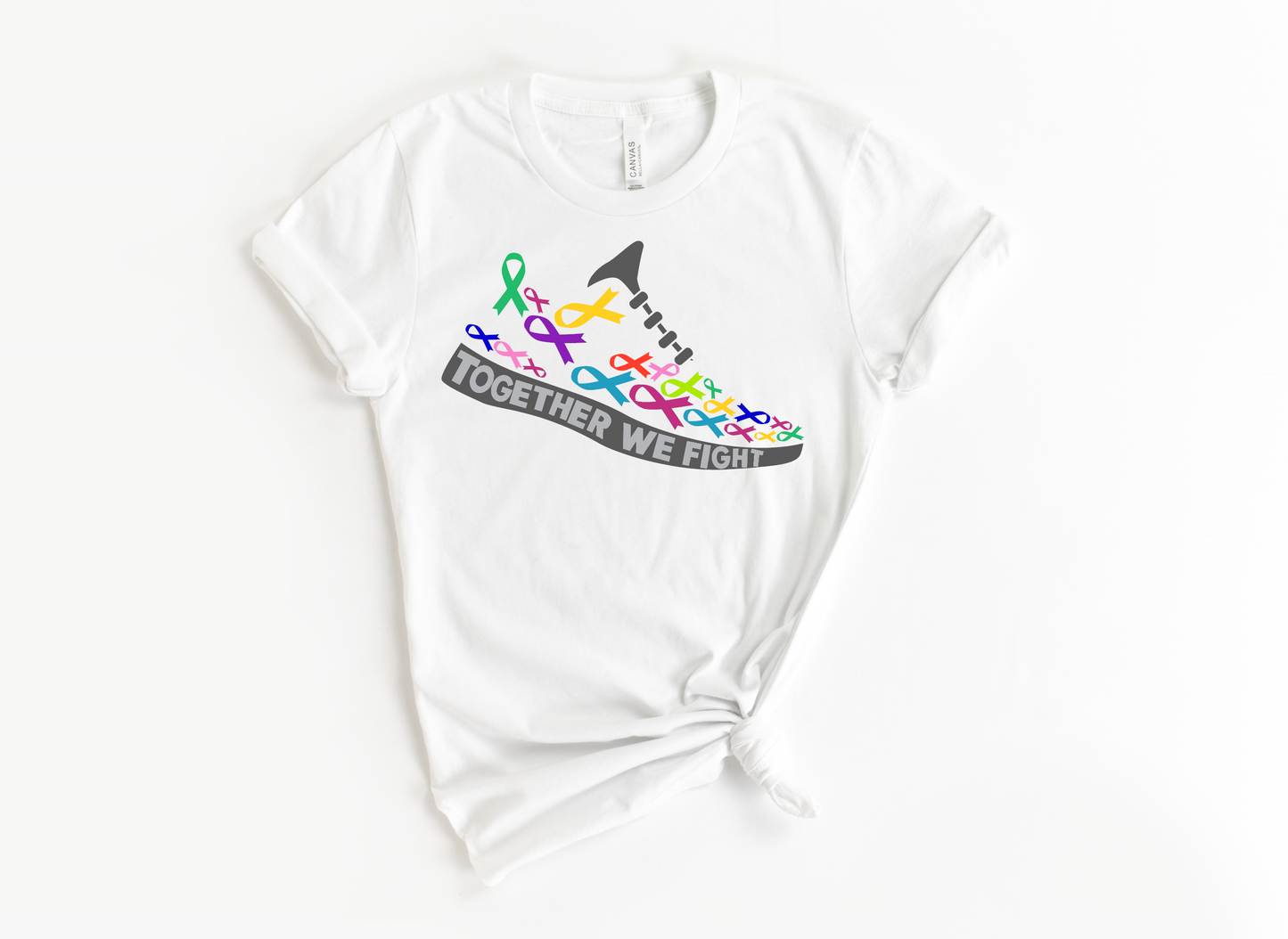 TOGETHER WE FIGHT SHOES - CANCER AWARENESS