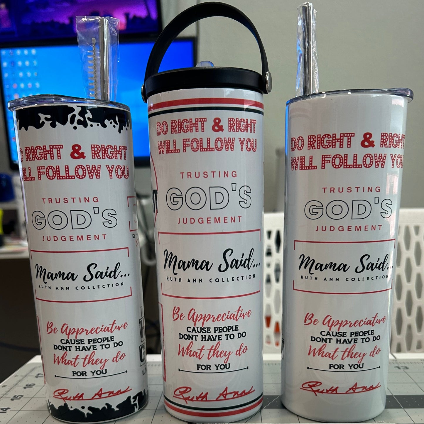 MAMA SAID" - CUSTOM TUMBLER & WATER BOTTLE