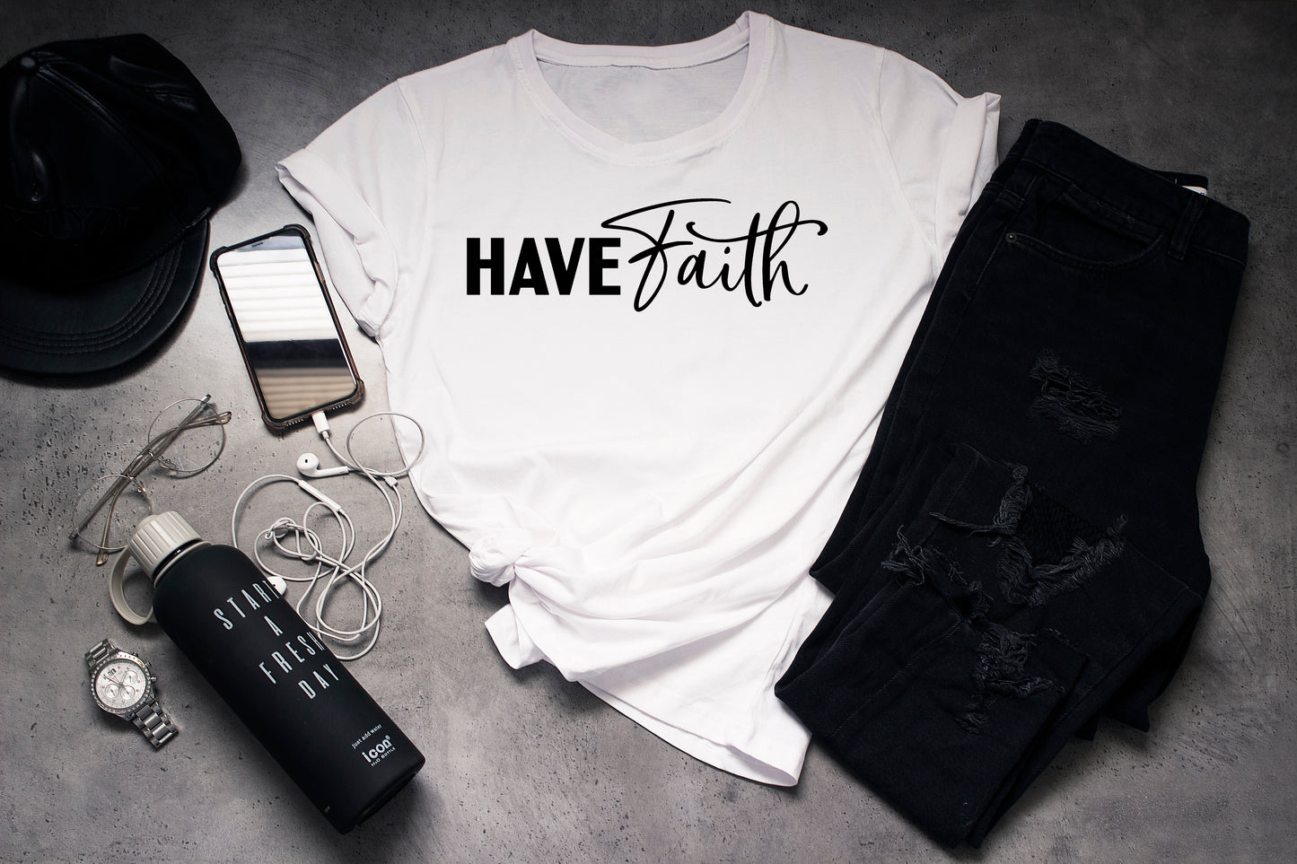 HAVE FAITH TEE-WOMEN