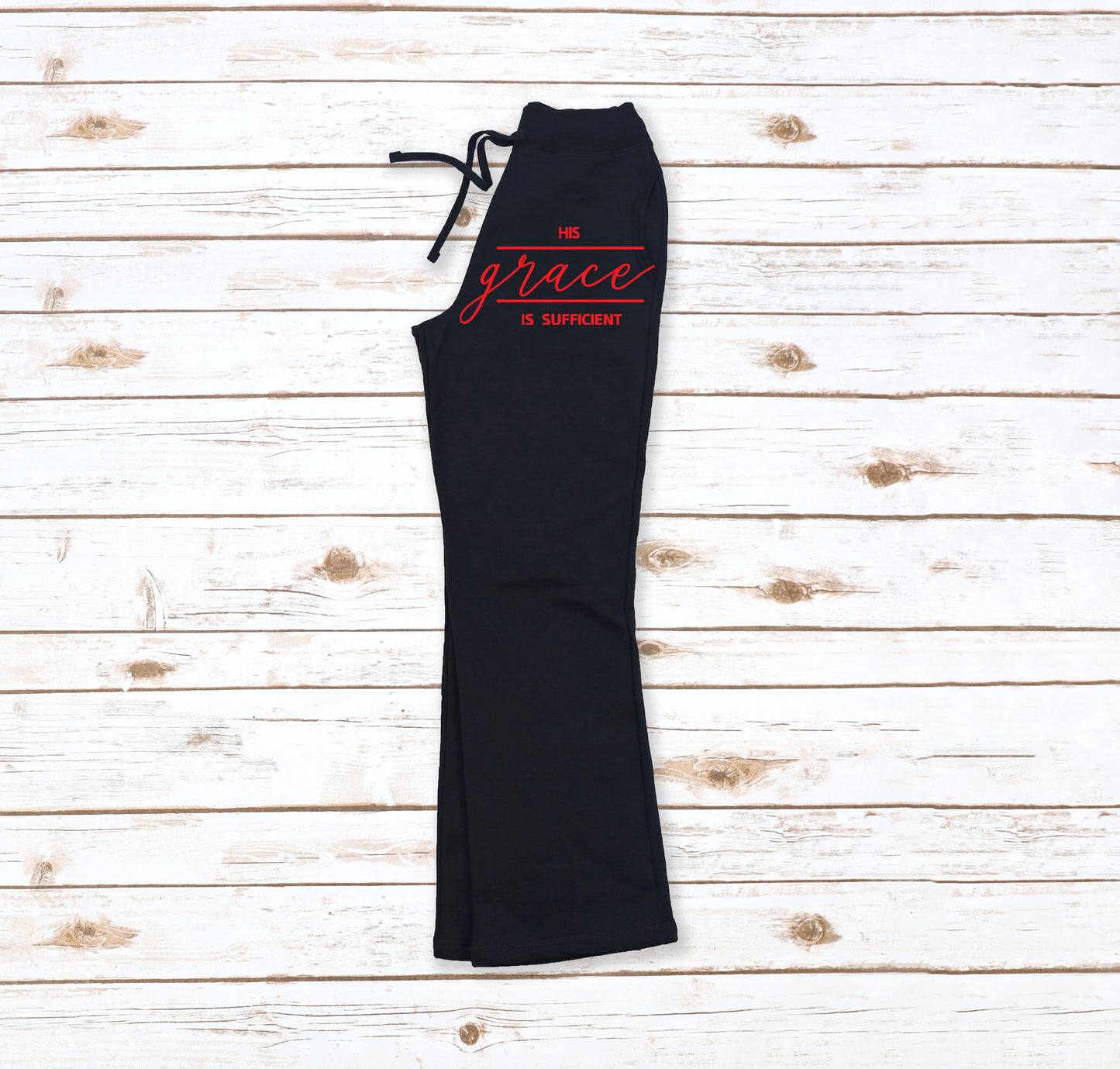 HIS GRACE IS SUFFICIENT- FLEECE CREW NECK SWEATSHIRT/PANT SET