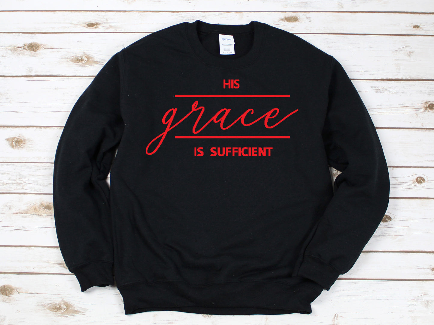 HIS GRACE IS SUFFICIENT- FLEECE CREW NECK SWEATSHIRT/PANT SET