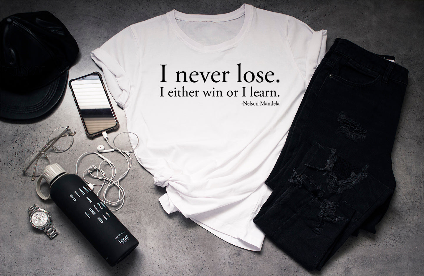 I never lose. I either win or learn. - Nelson Mandela