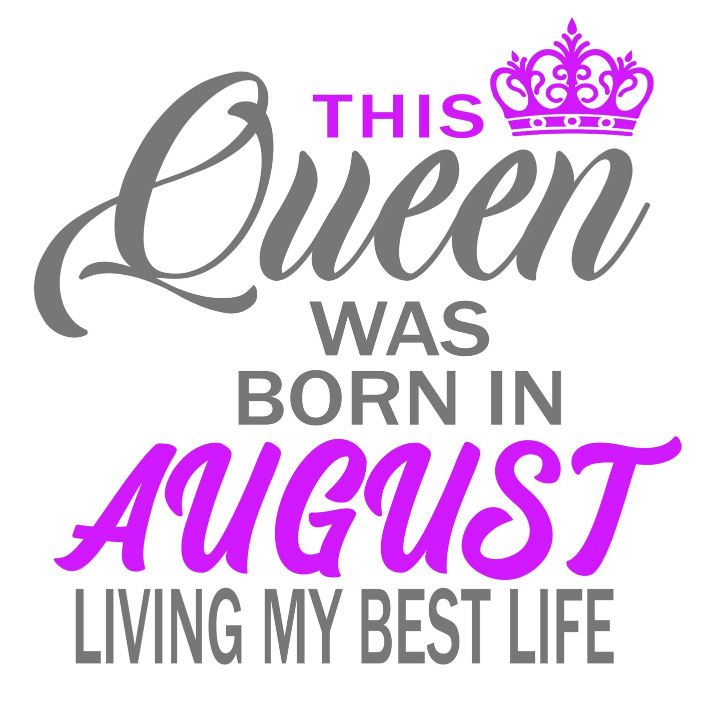 40th Birthday - Queen Born In August