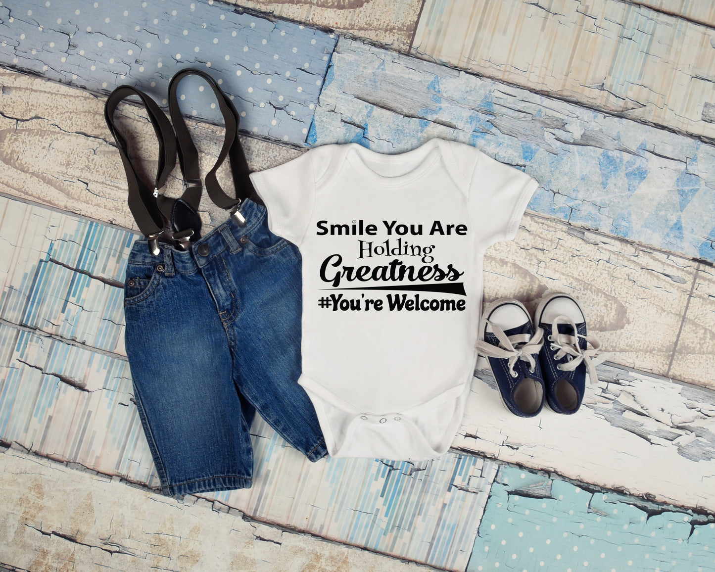 Smile You Are Holding Greatness #You'reWelcome