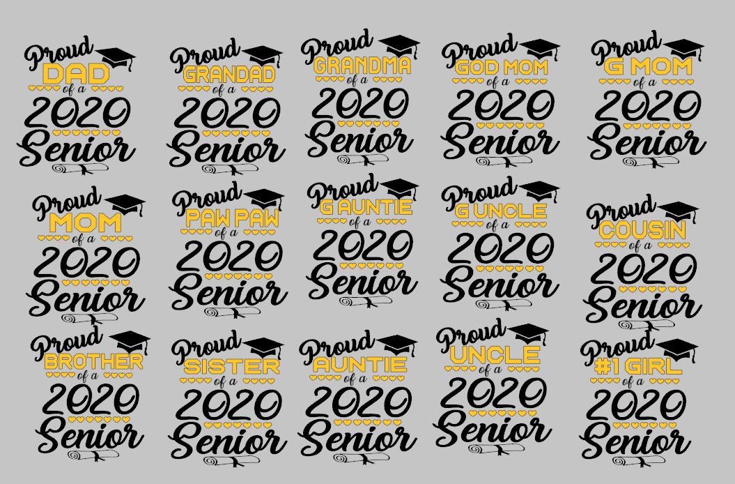2020 Senior Graduates Family T-shirts