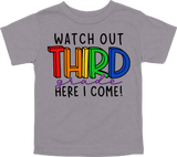 WATCH OUT THIRD GRADE HERE I COME! - DESIGN A