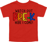 WATCH OUT PRE-K HERE I COME! - DESIGN A