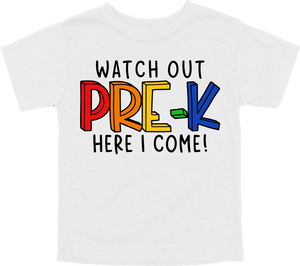 WATCH OUT PRE-K HERE I COME! - DESIGN A