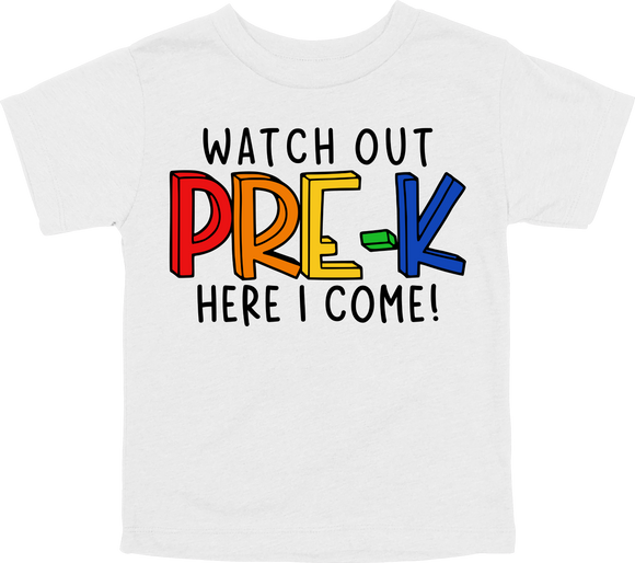 WATCH OUT PRE-K HERE I COME! - DESIGN A