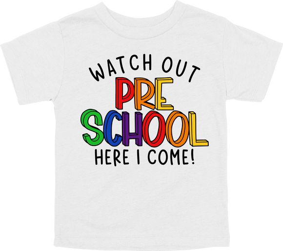 WATCH OUT PRE-SCHOOL HERE I COME! - DESIGN A