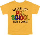 WATCH OUT PRE-SCHOOL HERE I COME! - DESIGN A