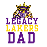 **NEW** LEGACY LAKERS DAD + PLAYER NUMBER