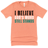 I Believe God's Word Still Stands - Stand Firm Tees