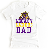 **NEW** LEGACY LAKERS DAD + PLAYER NUMBER