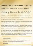30-Day Decree & Declare Series — June 2026 | Write The Vision Make It Plain