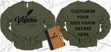 **CUSTOMIZE VISION DECREE ON THE BACK**WRITE THE VISION ~ MAKE IT PLAIN ~ HABAKKUK 2:2-3 SWEATSHIRT