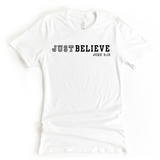Just Believe John 3:16 - Varsity Faith Tees