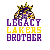**NEW**LEGACY LAKERS BROTHER + PLAYER NUMBER
