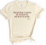 PRAYER IS A SEED PLANTED INTO HEAVEN'S SOIL. LUKE 8:11