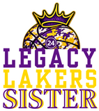 **NEW**LEGACY LAKERS SISTER + PLAYER NUMBER