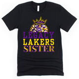 **NEW**LEGACY LAKERS SISTER + PLAYER NUMBER
