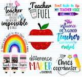 TEACHER FUEL - TUMBLER~ WATER BOTTLE - CUSTOMIZE NAME IN THE NOTE SECTION BEFORE CHECKOUT