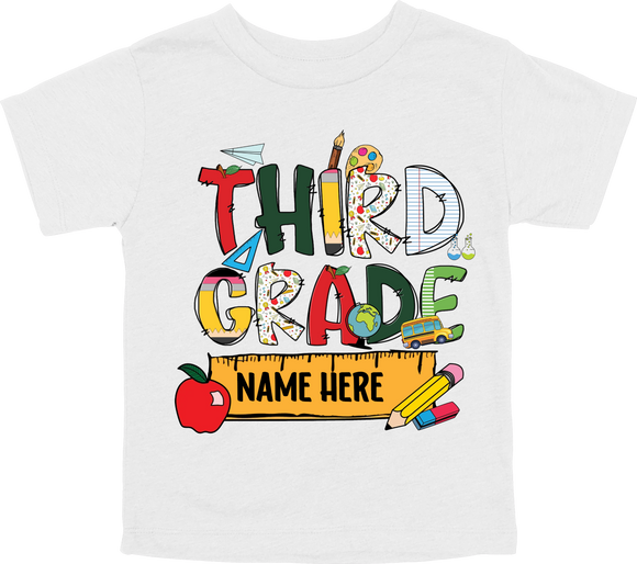 THIRD GRADE RULER - CUSTOMIZE NAME IN THE COMMENT SECTION