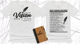 WRITE THE VISION ~ MAKE IT PLAIN ~ HABAKKUK 2:2-3 TEE DESIGN 1 - STANDARD DECREE ON THE BACK