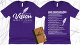 WRITE THE VISION ~ MAKE IT PLAIN ~ HABAKKUK 2:2-3 TEE DESIGN 1 - STANDARD DECREE ON THE BACK