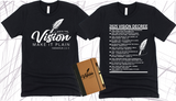 WRITE THE VISION ~ MAKE IT PLAIN ~ HABAKKUK 2:2-3 TEE DESIGN 1 - STANDARD DECREE ON THE BACK