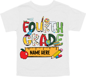 FOURTH GRADE RULER - CUSTOMIZE NAME IN THE COMMENT SECTION