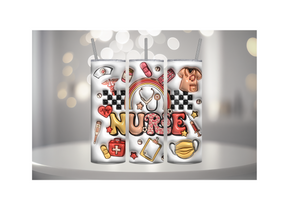 NURSE 3D A - TUMBLER & WATER BOTTLE