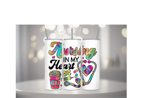 NURSING IN MY HEART - TUMBLER & WATER BOTTLE