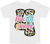 BACK TO SCHOOL RETRO VINTAGE LEOPARD - PRE-K THROUGH 5TH GRADE