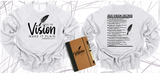 WRITE THE VISION ~ MAKE IT PLAIN ~ HABAKKUK 2:2-3 SWEATSHIRT DESIGN 3 - STANDARD DECREE ON THE BACK