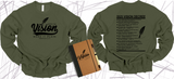 WRITE THE VISION ~ MAKE IT PLAIN ~ HABAKKUK 2:2-3 SWEATSHIRT DESIGN 2 - STANDARD DECREE ON THE BACK