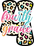 BACK TO SCHOOL RETRO VINTAGE LEOPARD - PRE-K THROUGH 5TH GRADE