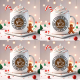 **BUNDLE MUGS (SET OF 4 )** 1st SET - IF I AIN'T YOUR CUP OF TEA - GO FIND SOME COFFEE - COFFEE IT IS! JUST DON'T SPILL THE TEA!             2nd  SET IF I AIN'T YOUR CUP OF TEA - GO FIND SOME COCOA - COCOA WORKS! WHEN LIFE NEEDS A LITTLE SWEETNESS