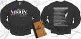 WRITE THE VISION ~ MAKE IT PLAIN ~ HABAKKUK 2:2-3 SWEATSHIRT DESIGN 4 - STANDARD DECREE ON THE BACK