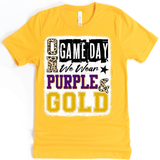 **NEW**ON GAMEDAY WE WEAR PURPLE & GOLD