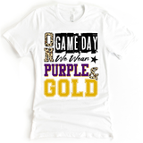 **NEW**ON GAMEDAY WE WEAR PURPLE & GOLD