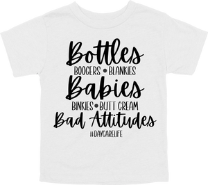 BOTTLES BOOGERS BLANKIES - BABIES BINKIES BUTT CREAM - DAD ATTITUDE #DAYCARE