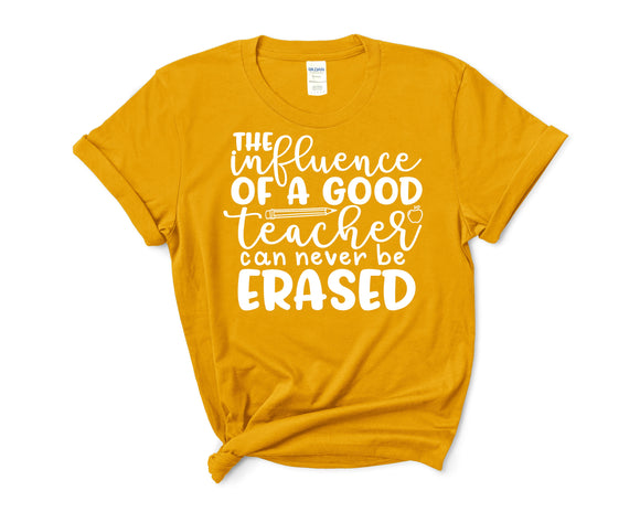 THE INFLUENCE OF A GOOD TEACHER CAN NEVER BE ERASED