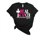 HE CAN HEAL CANCER + CROSS -  CANCER AWARENESS