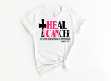 HE CAN HEAL CANCER + CROSS -  CANCER AWARENESS