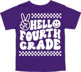 HELLO FOURTH GRADE - PEACE SIGN WITH TRACKS