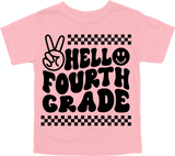 HELLO FOURTH GRADE - PEACE SIGN WITH TRACKS