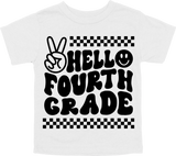 HELLO FOURTH GRADE - PEACE SIGN WITH TRACKS