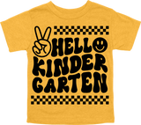 HELLO KINDERGARTEN - PEACE SIGN WITH TRACKS